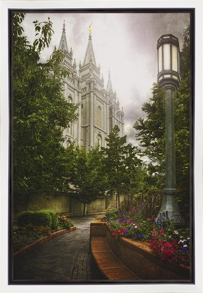 Salt Lake Temple Everglow Gallery Wrap