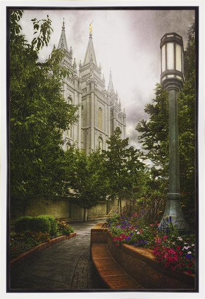 Salt Lake Temple Everglow Gallery Wrap