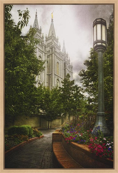 Salt Lake Temple Everglow Gallery Wrap