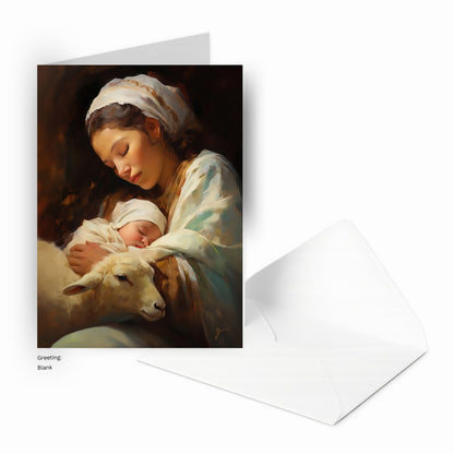 Sweet Dreams in the Manger Christmas Cards (18 Pack)