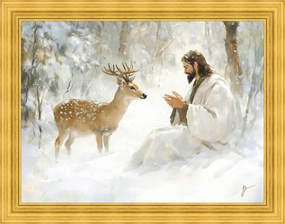 Winter Friend Large Wall Art