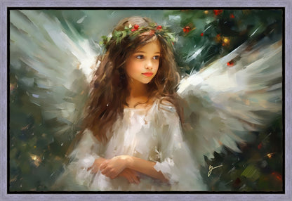 Delicate Christmas Angel Gallery Wrap