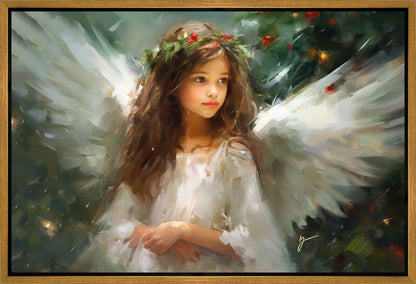 Delicate Christmas Angel Gallery Wrap