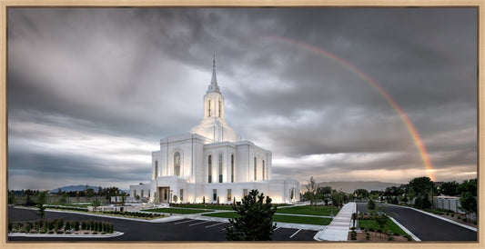 Orem Rainbow Sunrise Large Wall Art