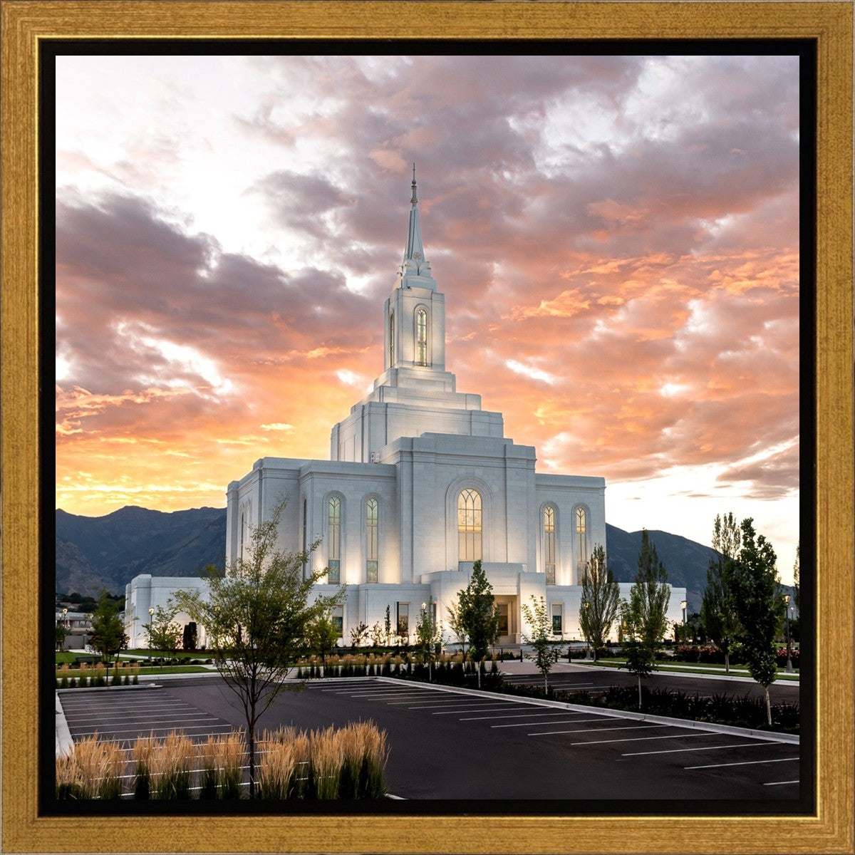 Orem Utah Fiery Sky Sunrise