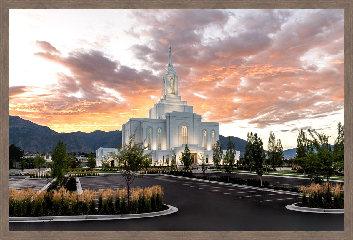 Orem Utah Fiery Sky Sunrise