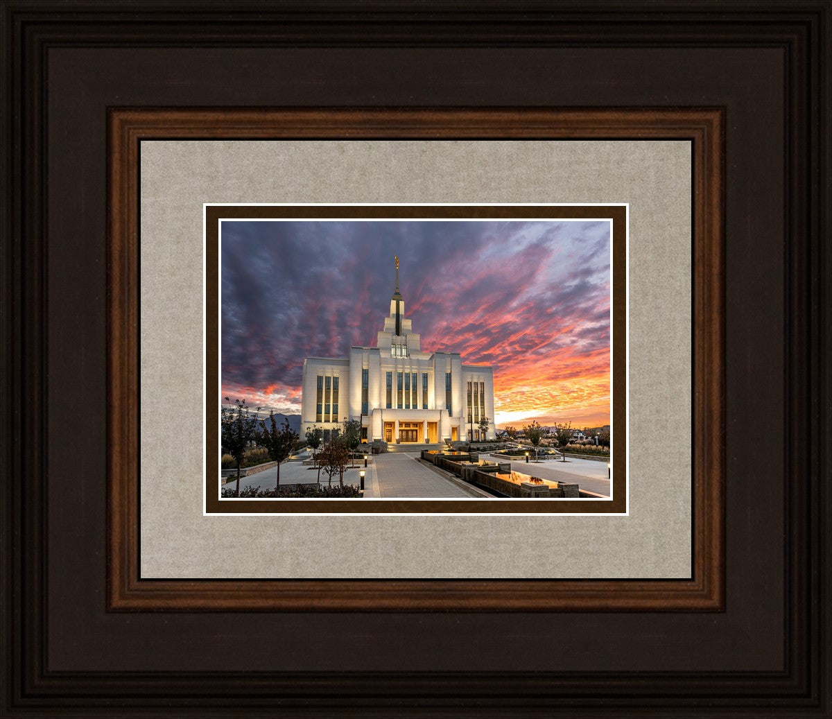 Saratoga Springs Utah Colorful Sunrise