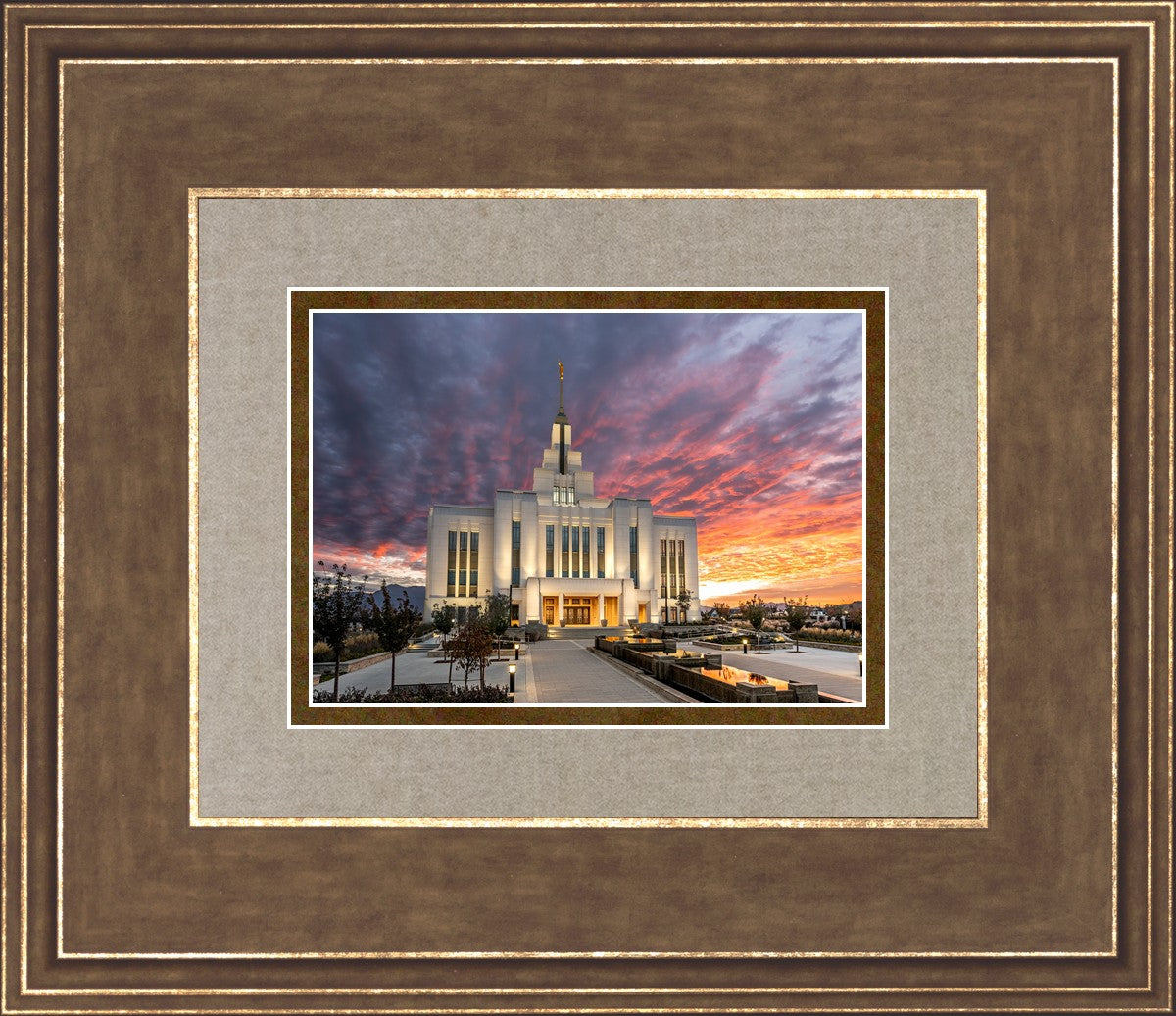 Saratoga Springs Utah Colorful Sunrise