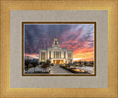 Saratoga Springs Utah Colorful Sunrise