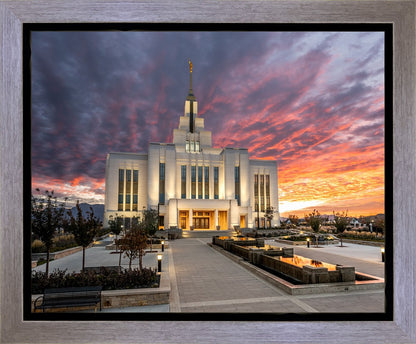 Saratoga Springs Utah Colorful Sunrise