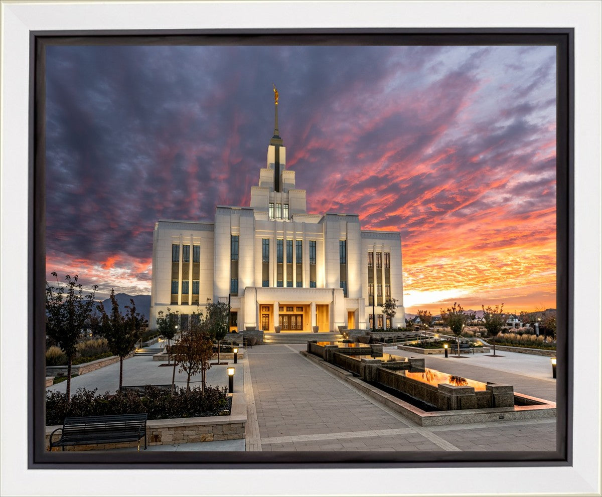 Saratoga Springs Utah Colorful Sunrise