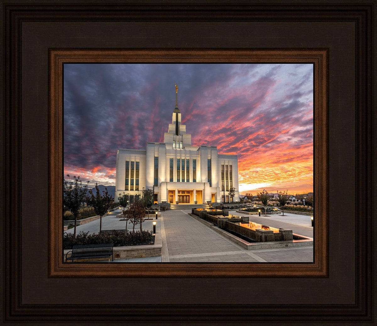 Saratoga Springs Utah Colorful Sunrise