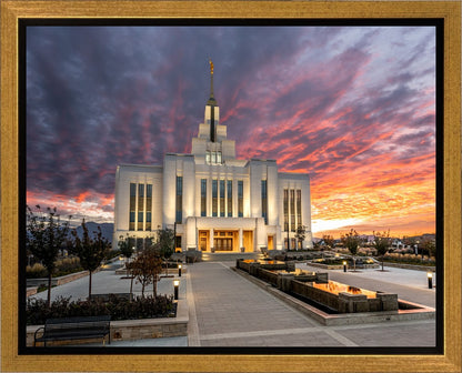 Saratoga Springs Utah Colorful Sunrise