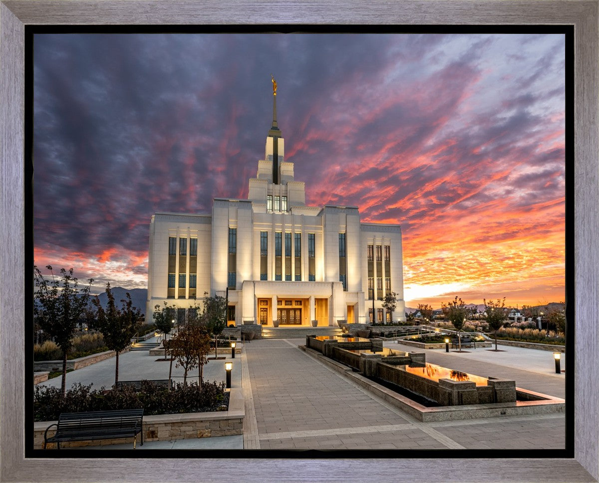 Saratoga Springs Utah Colorful Sunrise