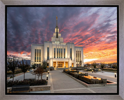 Saratoga Springs Utah Colorful Sunrise