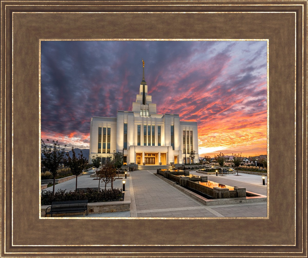 Saratoga Springs Utah Colorful Sunrise