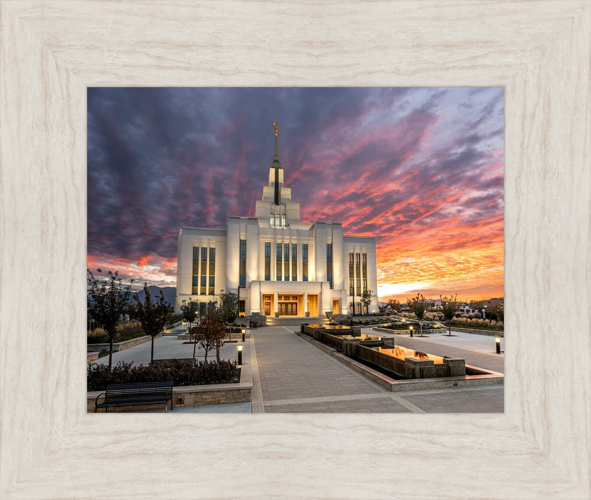 Saratoga Springs Utah Colorful Sunrise