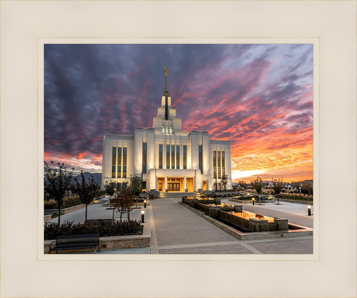 Saratoga Springs Utah Colorful Sunrise