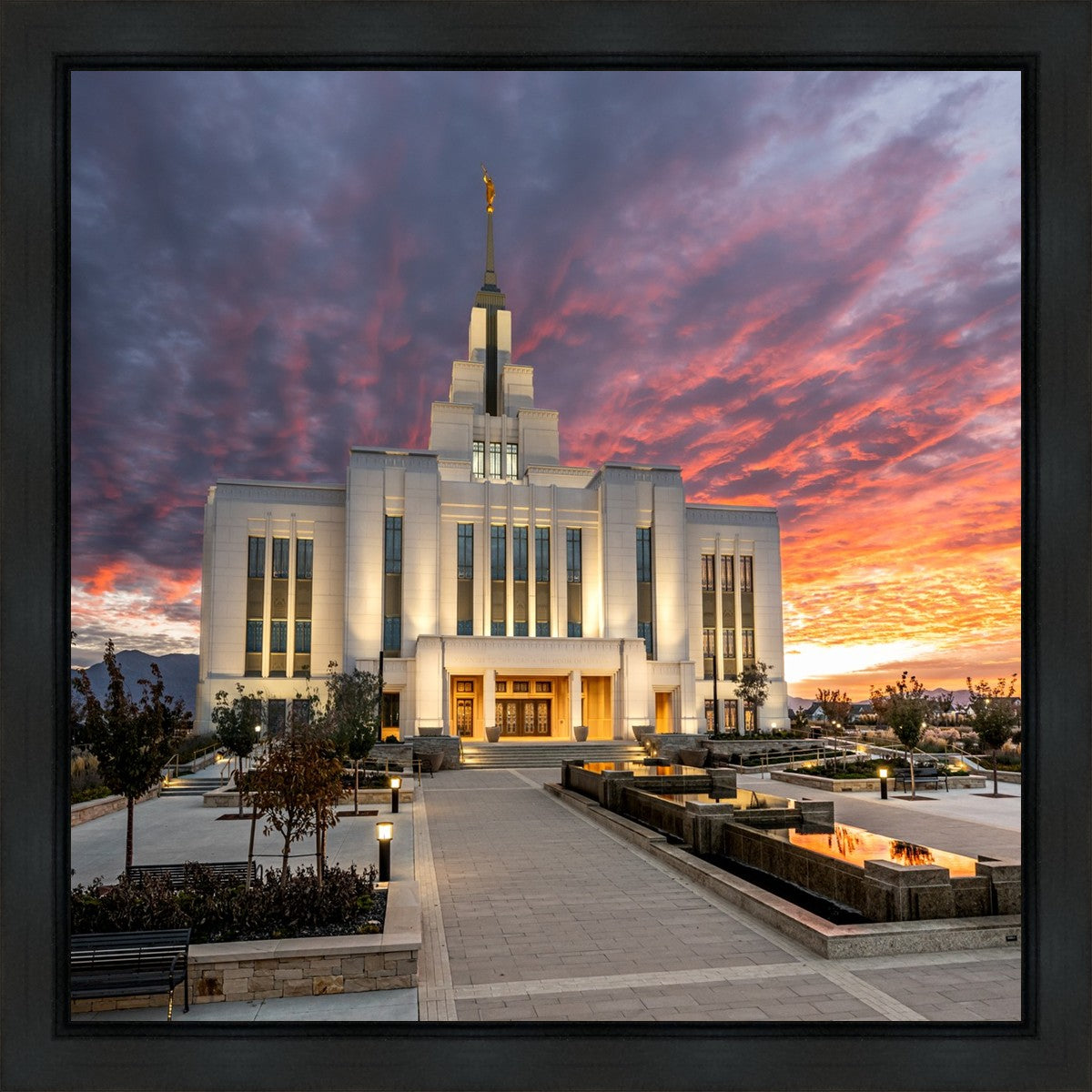 Saratoga Springs Utah Colorful Sunrise