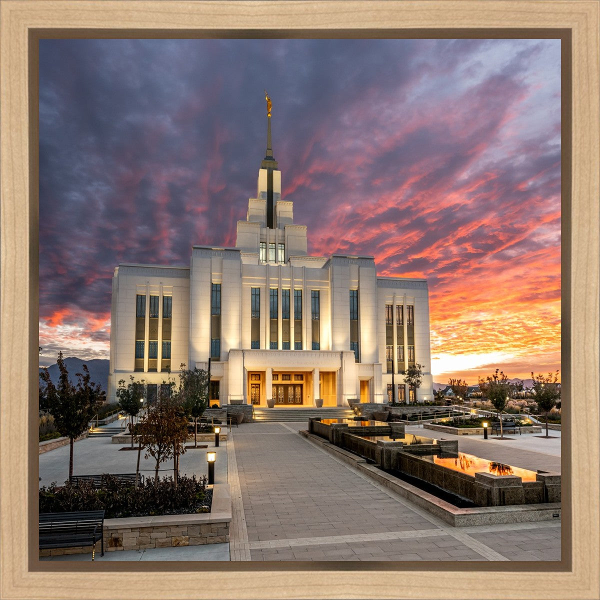 Saratoga Springs Utah Colorful Sunrise