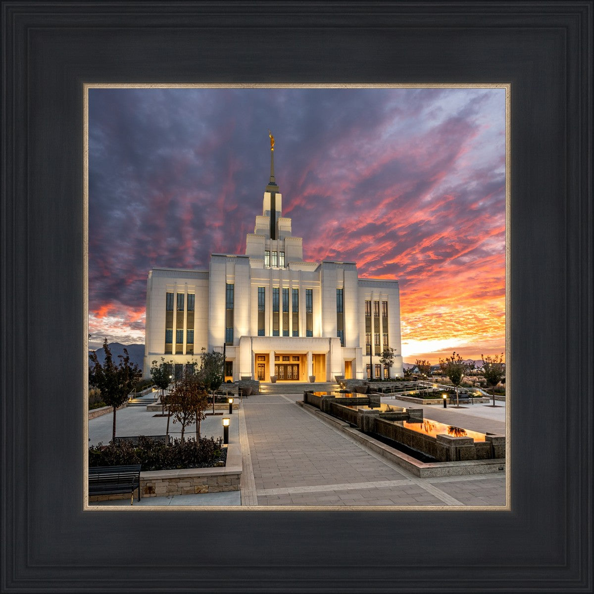 Saratoga Springs Utah Colorful Sunrise