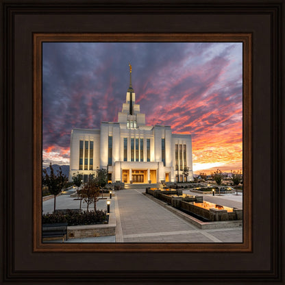 Saratoga Springs Utah Colorful Sunrise