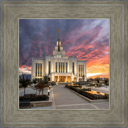 Saratoga Springs Utah Colorful Sunrise