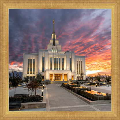 Saratoga Springs Utah Colorful Sunrise