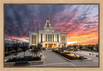 Saratoga Springs Utah Colorful Sunrise