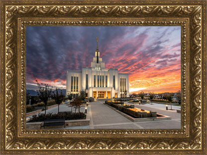 Saratoga Springs Utah Colorful Sunrise