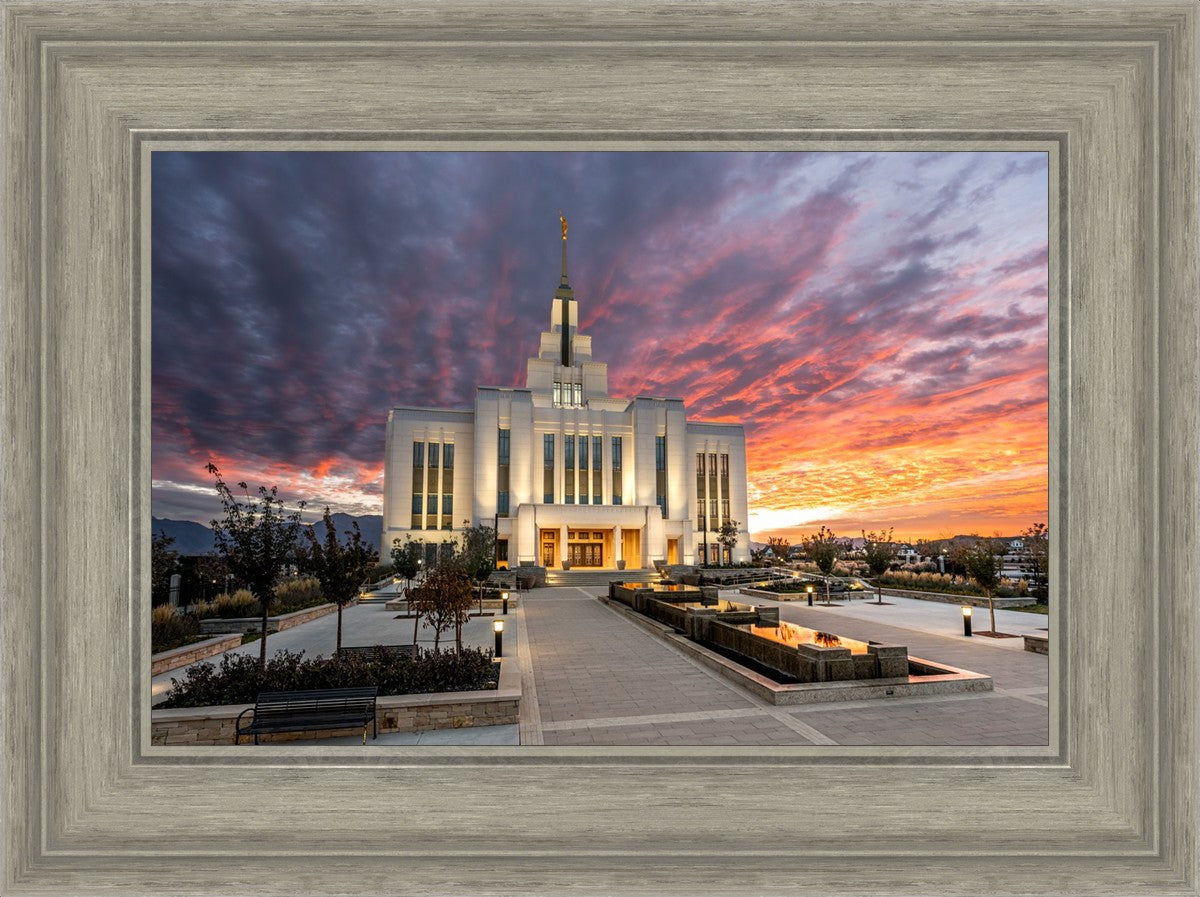 Saratoga Springs Utah Colorful Sunrise