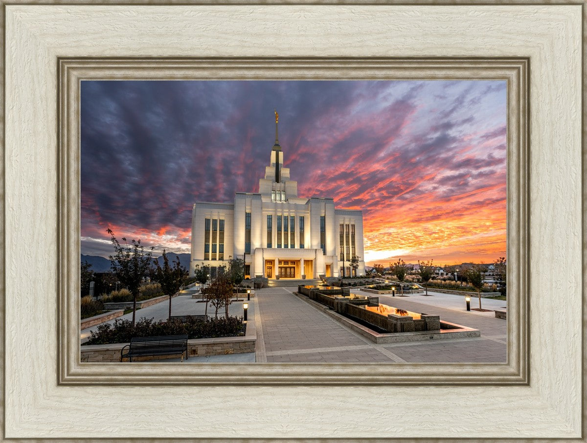 Saratoga Springs Utah Colorful Sunrise