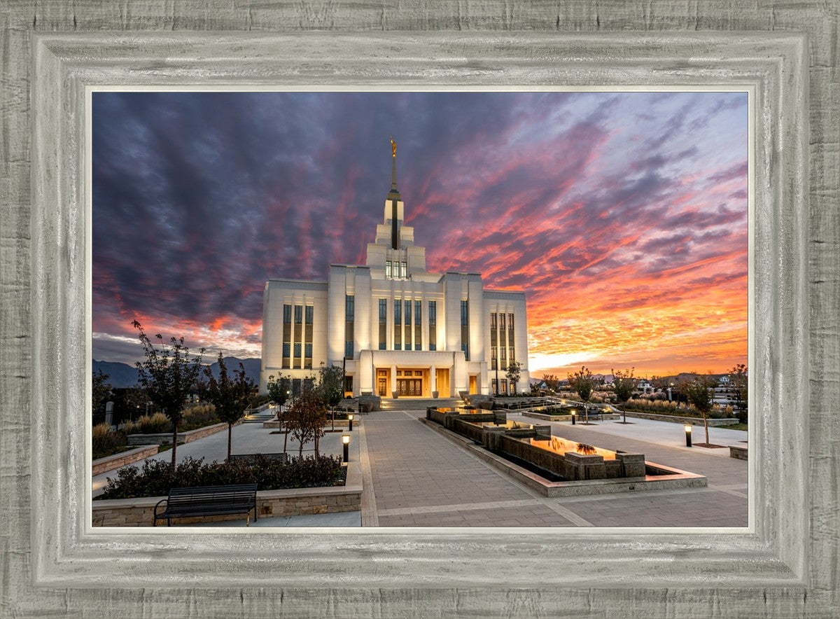 Saratoga Springs Utah Colorful Sunrise