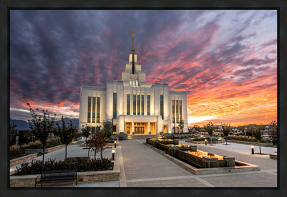 Saratoga Springs Utah Colorful Sunrise