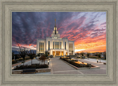 Saratoga Springs Utah Colorful Sunrise