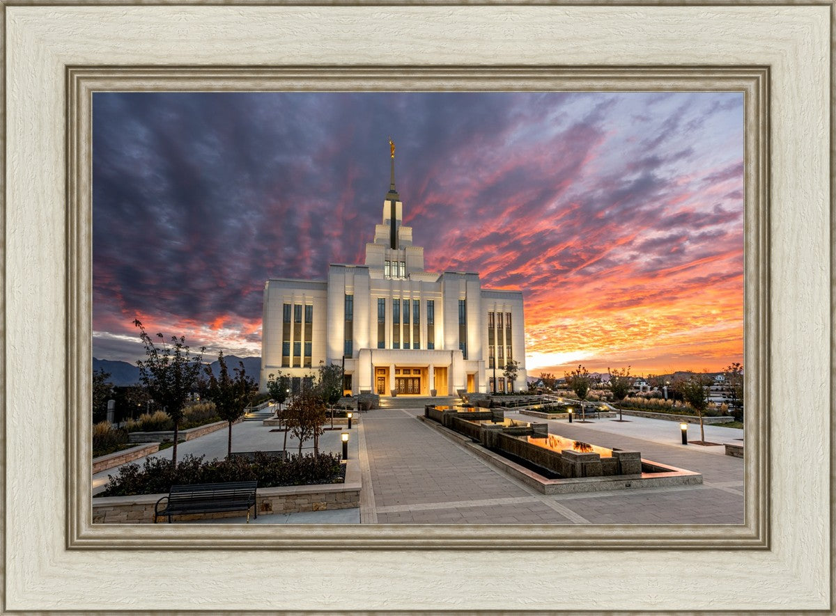 Saratoga Springs Utah Colorful Sunrise