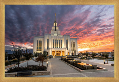 Saratoga Springs Utah Colorful Sunrise