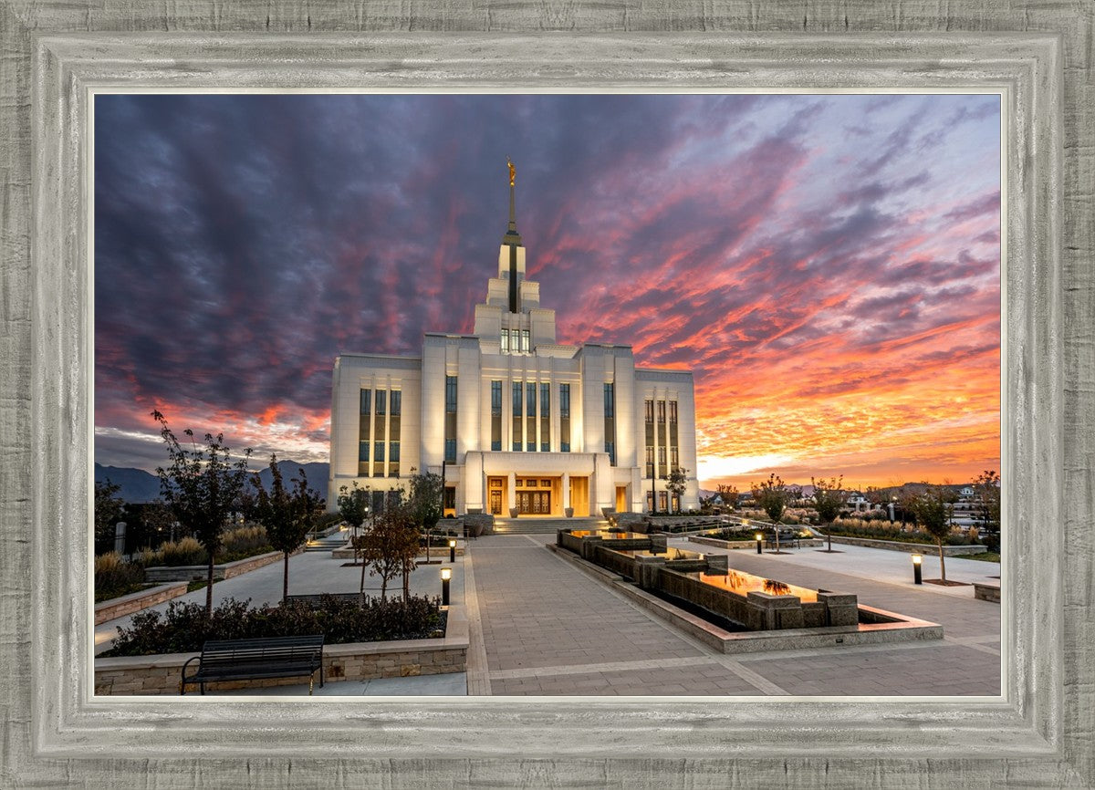 Saratoga Springs Utah Colorful Sunrise