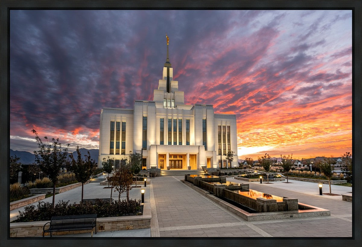 Saratoga Springs Utah Colorful Sunrise
