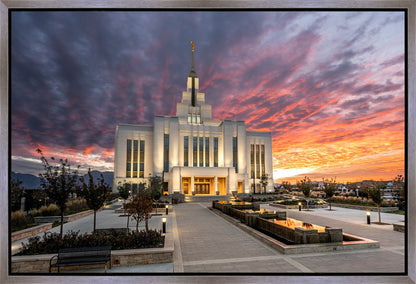 Saratoga Springs Utah Colorful Sunrise