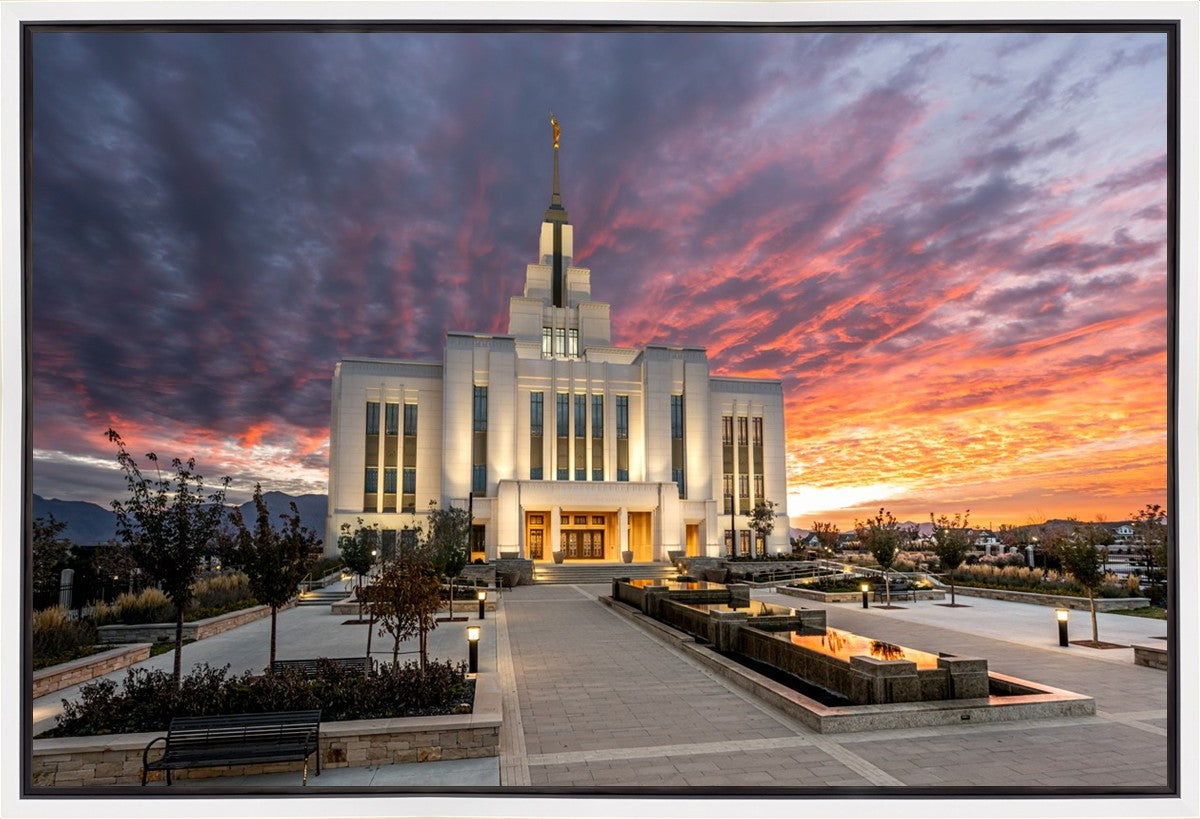 Saratoga Springs Utah Colorful Sunrise