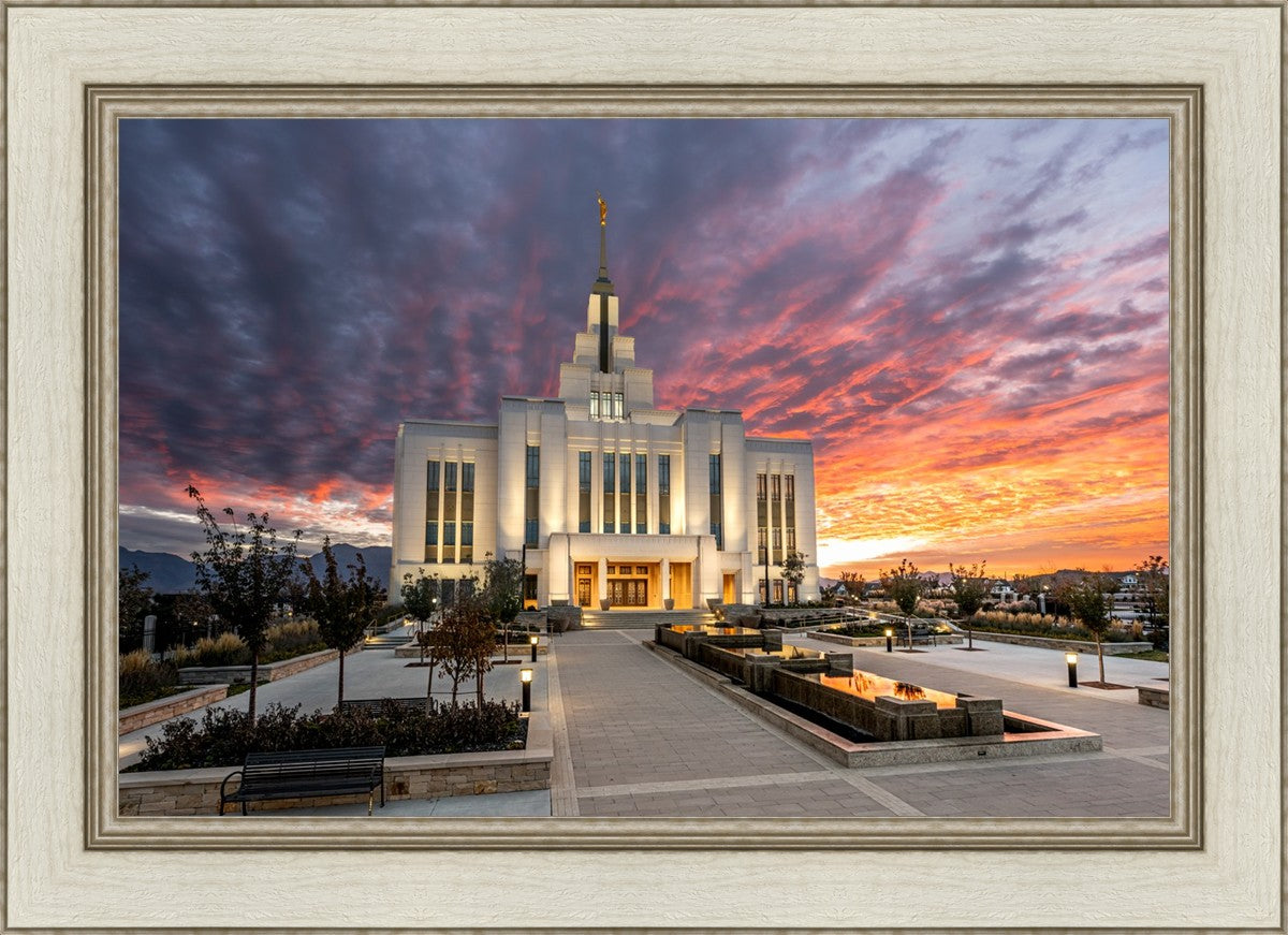 Saratoga Springs Utah Colorful Sunrise