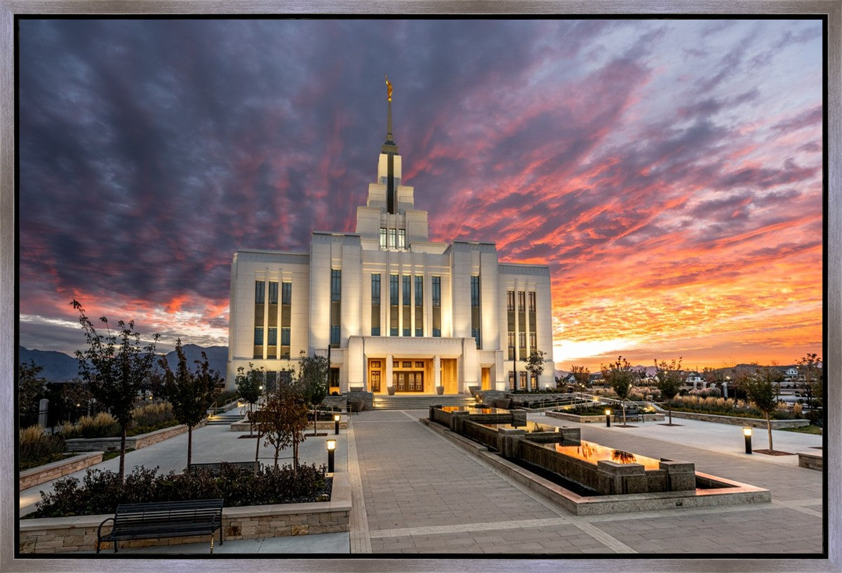 Saratoga Springs Utah Colorful Sunrise