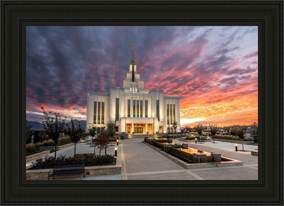 Saratoga Springs Utah Colorful Sunrise