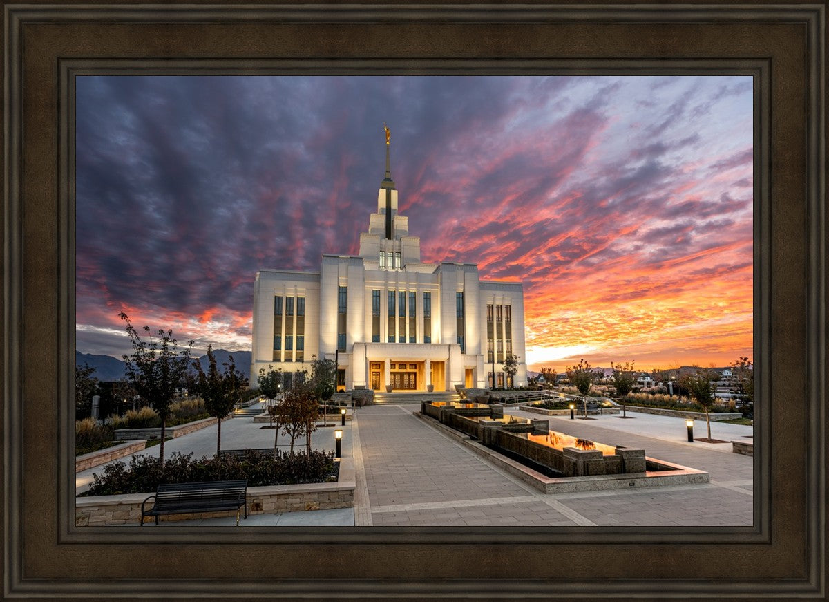 Saratoga Springs Utah Colorful Sunrise