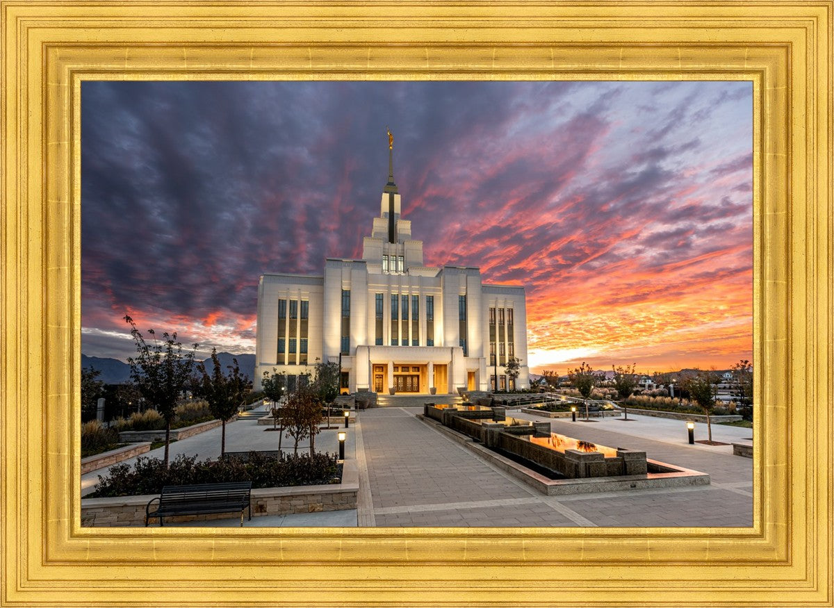 Saratoga Springs Utah Colorful Sunrise