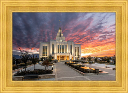 Saratoga Springs Utah Colorful Sunrise