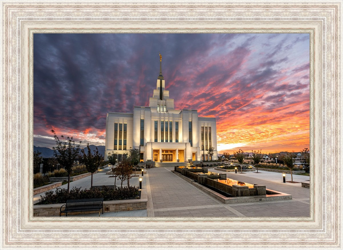 Saratoga Springs Utah Colorful Sunrise