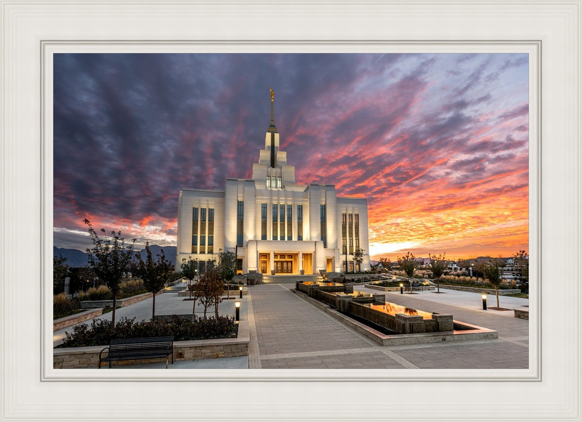 Saratoga Springs Utah Colorful Sunrise