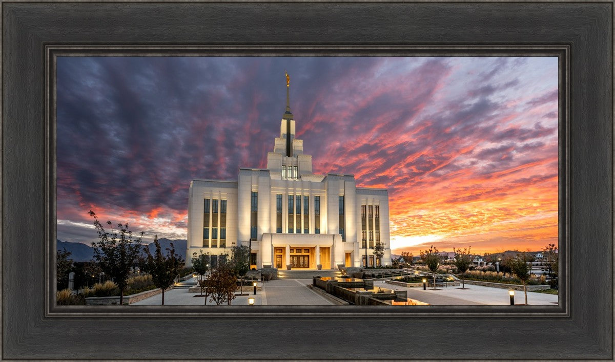 Saratoga Springs Utah Colorful Sunrise